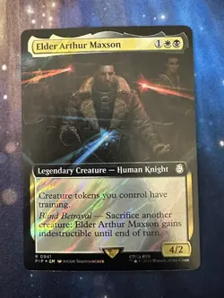 MTG Elder Arthur Maxson (Extended Art) Foil Universes Beyond: Fallout (PIP) - Image 1