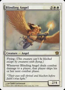 9th Edition MTG 1 Blinding Angel Magic - Image 1