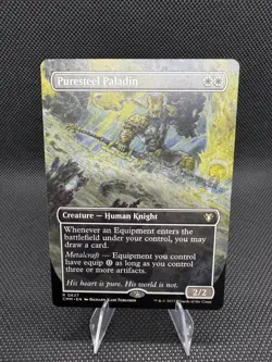 Puresteel Paladin (Borderless) Commander Masters Regular - Image 1