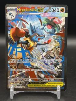 Pokemon Mega Lucario ex 179/132 Mega Evolution Special Illustration Rare NM - Image 1