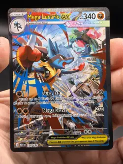 Pokemon Mega Lucario ex 179/132 Mega Evolution Special Illustration Rare NM - Image 3