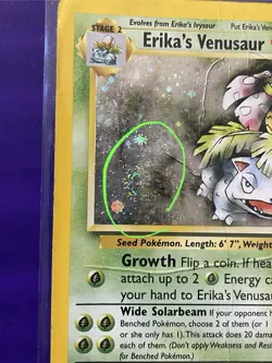 Pokemon Erika's Venusaur Gym Heroes Holo Rare 4/132 Unlimited DMG, Big SWIRL! - Image 3