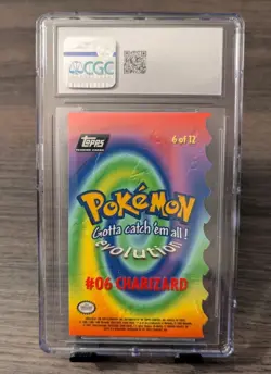 Topps Charizard Pokemon The First Movie Die Cut CGC 6 EX/NM - Image 2