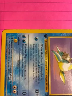 POKEMON LAPRAS FIRST EDITION FOSSIL RARE 25/62 - Image 5
