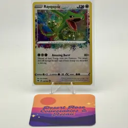 Pokemon TCG Rayquaza 138/185 Amazing Rare SWSH04: Vivid Voltage - Image 1