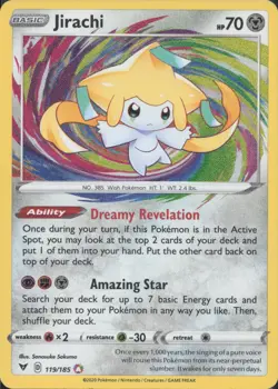 Pokemon TCG - Jirachi 119/185 Amazing Rare Vivid Voltage - 911 - Image 1