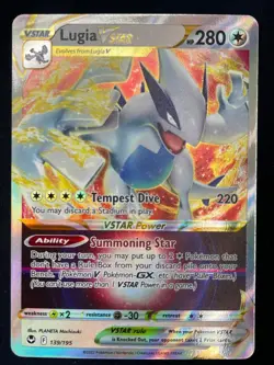 Pokemon Lugia VSTAR Ultra Rare SWSH12: Silver Tempest 139/195 NM - Image 1