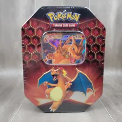 Pokemon TCG Hidden Fates Charizard-GX Tin Box Sealed Booster Promo English 2019 - Image 1