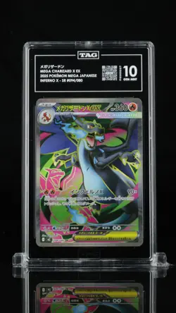 TAG 10 GEM MINT JAPANESE POKEMON 2025 Mega Charizard ex 094/080 Inferno X M2 NR4 - Image 1