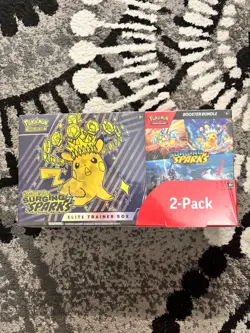 Pokemon TCG 2024 Scarlet & Violet Surging Sparks Costco 2 Pack Bundle Sealed - Image 1