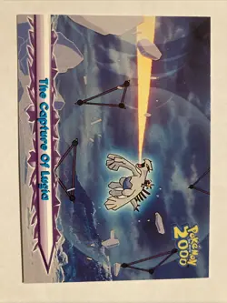 #57 The Capture Of Lugia The Movie 2000 Topps Pokemon Blue Logo - Image 1