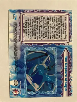 #57 The Capture Of Lugia The Movie 2000 Topps Pokemon Blue Logo - Image 2