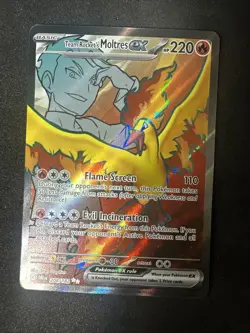 2025 Pokemon SV Destined Rivals DRI EN Team Rocket's Moltres ex #208/182 - Image 1