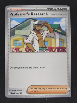 Professor's Research [Professor Kukui] 222 Promo Scarlet & Violet Pokemon NM - Image 1