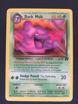 Dark Muk 41/82 Uncommon Team Rocket Pokemon LP - Image 1