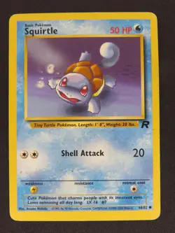 Squirtle 68/82 Common Team Rocket Pokemon LP - Image 1