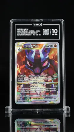 TAG 10 - Lucario VSTAR SWSH291 Black Star Promo - Crown Zenith ETB Pokemon TCG - Image 1