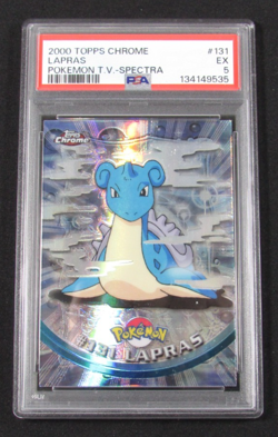 2000 Topps Chrome Pokemon T.V. #131 SPECTRA LAPRAS PSA 5 EX - Image 1