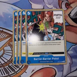 OP10-060 Barrier-Barrier Pistol (C) Royal Blood One Piece CCG x4 Playset - Image 1