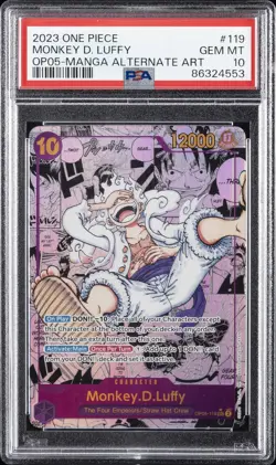 2023 ONE PIECE OP05-AWAKENING OF THE NEW ERA #119 MONKEY D. LUFFY PSA 10 - Image 1
