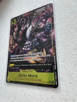 Gecko Moria (Alternate Art) op14-104 SR Mint Unplayed - Image 2