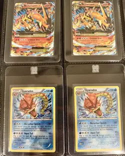 Gyarados Charizard Binder Collection Vintage & Modern Cards Lot 16 Cards - Image 3