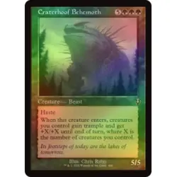FOIL CRATERHOOF BEHEMOTH (RETRO FRAME) Innistrad Remastered Magic MTG MINT CARD - Image 1