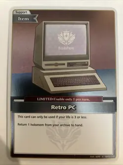 hololive OFFICIAL CARD GAME Retro PC (S) hBP02-077 - Quintet Spectrum - Image 1