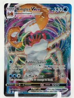 Kingler Vmax - 029/172 - Ultra Rare - Brilliant Stars - Pokemon Card - NM/M - Image 1