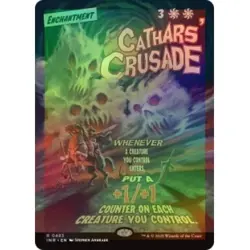 Foil Cathars' Crusade (borderless) M/NM Magic MTG Innistrad Remastered - Image 1