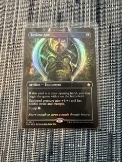 Leyline Axe (Borderless) - Foundations - NM - FOIL - MTG - Image 1