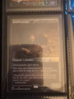 MTG Double Masters #438 Gravecrawler Etched Foil Near Mint Condition - Image 1