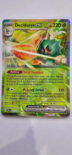 Decidueye ex 015/197 - Obsidian Flames - Pokemon TCG - Double Rare - Image 1