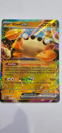 Klawf ex 120/197 - Obsidian Flames - Pokemon TCG - Double Rare - Image 1