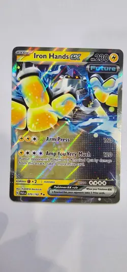 Iron Hands ex 070/182 - Paradox Rift - Pokemon TCG - Double Rare - Image 1