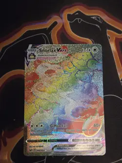 Pokemon Snorlax VMAX Secret Rare Full Art Holo 206/202 Sword & Shield Card - Image 1