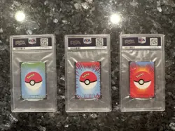 1999 Bicycle PKMN Mini Playing Cards Articuno, Zappos, Moltres PSA 10 - Image 2