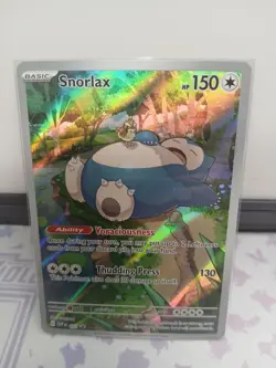 Pokemon TCG Snorlax Scarlet & Violet 151 ETB Promo Card #051 - Image 3
