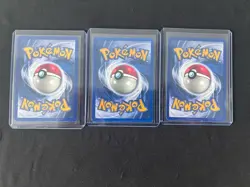 Pokemon Base Set Holo Rare 3 Card Bundle: Mewtwo, Ninetails, Hitmonchan - Image 2