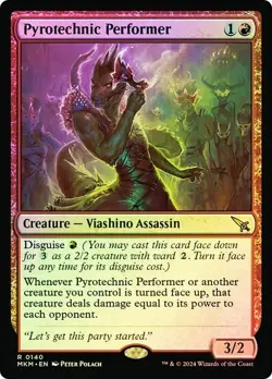 Pyrotechnic Performer (Foil) - Karlov Manor MKM - Rare - MTG Magic Pack fresh - Image 1