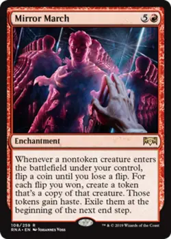 MTG Mirror March - Foil, Ravnica Allegiance, Moderately Played, English - Image 1