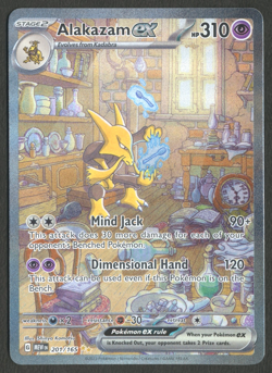 Pokemon TCG: Alakazam ex 201/165 Scarlet & Violet 151 Special Illustration Rare - Image 1