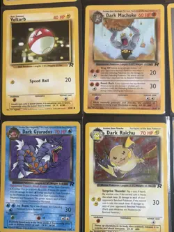 Pokemon 9 Card Lot Raichu Holo, 1st ed Team Rocket, Gyrados, Dark Golbat, Sleep - Image 2