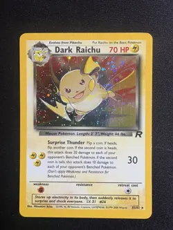Pokemon 9 Card Lot Raichu Holo, 1st ed Team Rocket, Gyrados, Dark Golbat, Sleep - Image 4