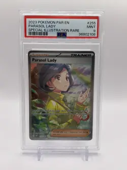 Pokemon Card PSA 9 Parasol Lady SIR Paradox Rift 255/182 - Image 1