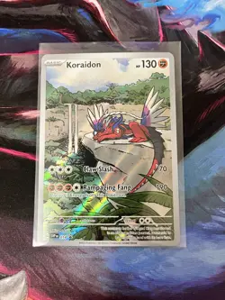 Pokemon Koraidon SVP Promo Holo 014 Basic 130 HP Claw Slash Rampaging Fang - Image 1