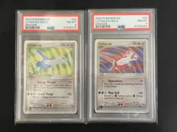 Latias & Latios 2003 Pokemon EX EX-Holo Dragon PSA 8 Lot 2 - Image 1