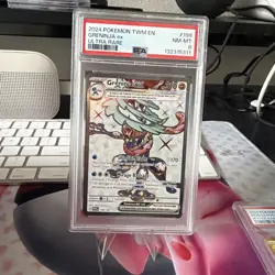 GRENINJA EX 2024 POKEMON TWILIGHT MASQUERADE ULTRA RARE FA 198/167 PSA 8 Q3628 - Image 2