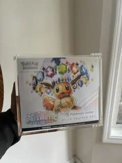 Pokemon Center Prismatic Evolutions ETB Elite Trainer Box Sealed - Image 1