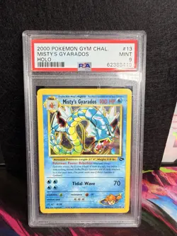 2000 POKEMON GYM CHALLENGE HOLO #13 MISTY'S GYARADOS PSA 9 - Image 1